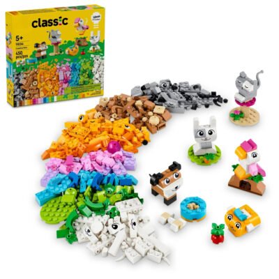 Classic Creative Pets, Building Brick Animals Toy, Kids Build a Dog