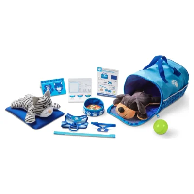 Tote & Tour Pet Travel Play Set With 2 Plush